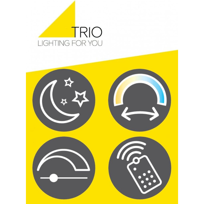 Стеля LED-світильник Trio Leuchten Akita 647110131, матовий білий метал, акрил, 56 Вт LED, з пультом, диммер, зміна кольорів