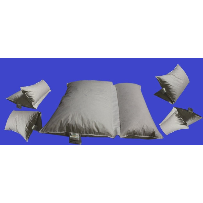 Подушка для читання Betten Hofmann Premium з 2 камерами, багатофункціональна, 80x80, пір&39яна подушка з рулоном, 30 пух, можна прати