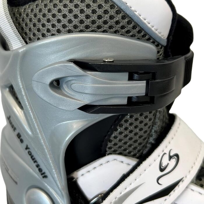 Ковзани Cox Swain Push з регулюванням, взуття для катання на ковзанах для дітей, підлітків та дорослих вагою до 100 кг, попередньо заточене лезо з нержавіючої сталі, м&39який черевик, чорний розмір S (33-36) чорний L (40-43)