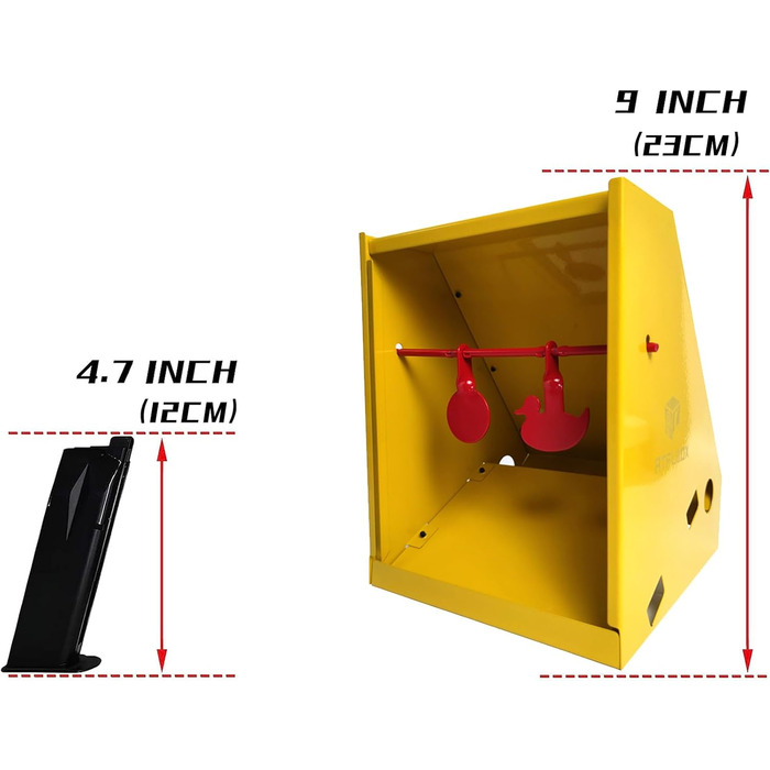 Пастка для мішеней ATFLBOX 17,8 x 22,9 см для пневматичної гвинтівки з 20 паперовими мішенями для тренувань зі стрільби з пневматичного пістолета, страйкболу та гвинтівки