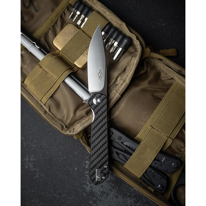 Складаний ніж зі сталі D2 лезо G10 антиковзаюча ручка з кліпсою Гострий одноручний ніж з піхвами і шарикопідшипником Кемпінг Полюв