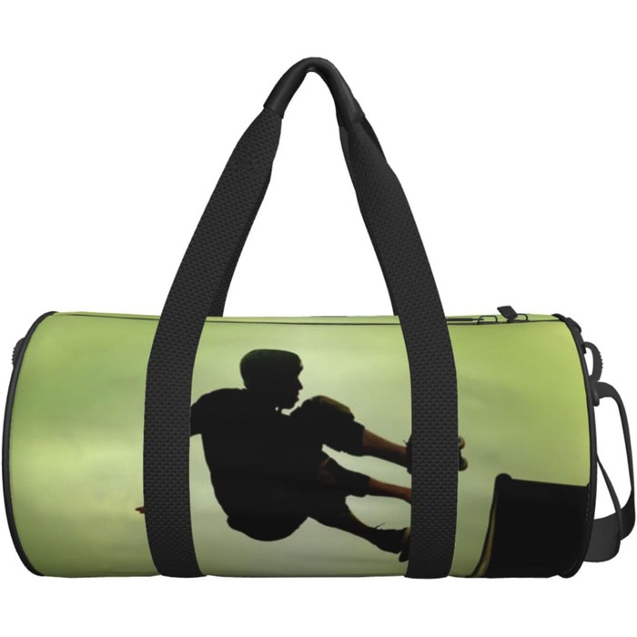 Блискучий, гарний візерунок, кругла форма, велика місткість, дорожня сумка, легка та міцна, подарунок для піших прогулянок, відпустки, ділових поїздок та іншого, для скейтборду, універсальний розмір