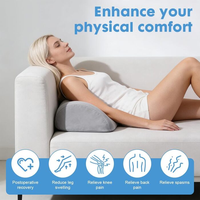 Подушка для колін для тих, хто спить на боці, подушка для підняття ніг, подушка з пінного матеріалу з ефектом пам&39яті для колін та ніг, полегшення болю в стопах - домашній офіс, подорожі