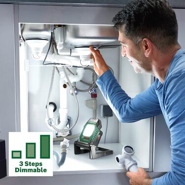 Акумуляторний світлодіодний робочий ліхтар/будівельний ліхтар/мобільний прожектор Bosch UniversalWorkLight 18V-2100 (макс. 2100 люмен, 3 рівні яскравості, головка з 10 положеннями складання без акумулятора)