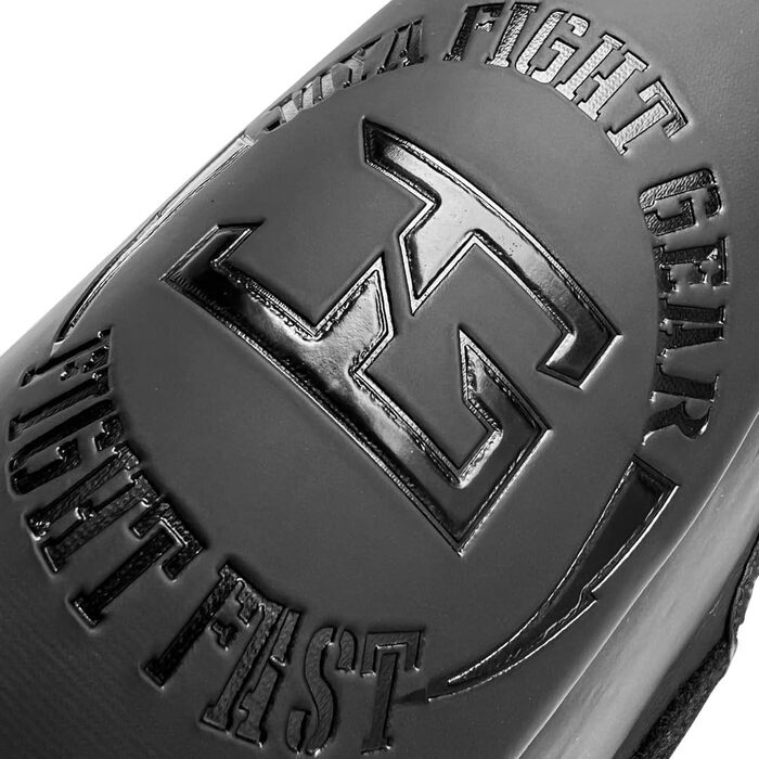 Щитки для гомілок JOYAGEAR для кікбоксингу - Дитячі - Чорні - Розмір L - Захист гомілок для спарингу в бойових мистецтвах - Захист ніг Щитки для гомілок для кікбоксингу - Виготовлені вручну з мікрофібри, металу та шкіри