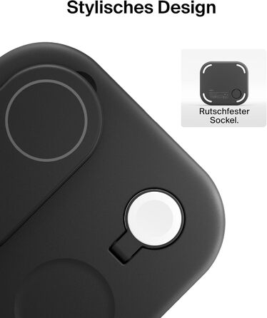 Зарядний пристрій Belkin BoostCharge індуктивна зарядна станція 3-в-1 Qi2, 15 Вт, складна підставка, сумісна з MagSafe, для Apple