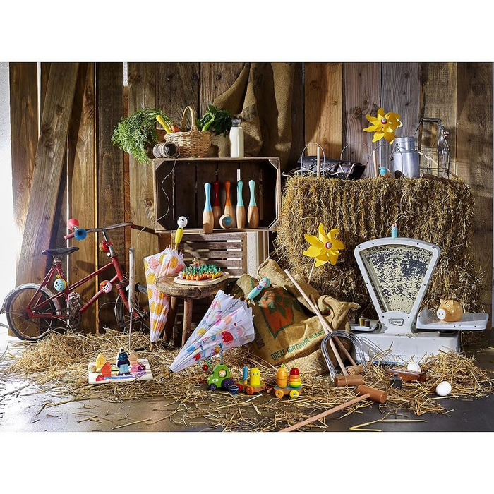 Кеглей для боулінгу - двоколірні - гра на свіжому повітрі - гра на спритність та точність, виготовлена з дерева - гра для вечірок - 2 м&39ячі - бавовняна сумка для зберігання, 6