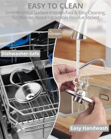 Гачок для тіста HOMGEN для посудомийної машини з нержавіючої сталі Kitchenaid 4.5/5QT Безпечний для кухонного міксера KSM150 K45 K45SS KSM75 KSM175 Заміна