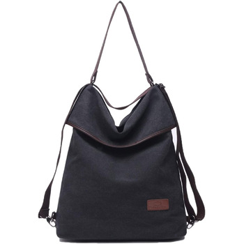 Жіноча полотняна сумка через плече рюкзак Велика сумочка Вінтажна жіноча сумка через плече проти крадіжки жіноча сумка бомж для по