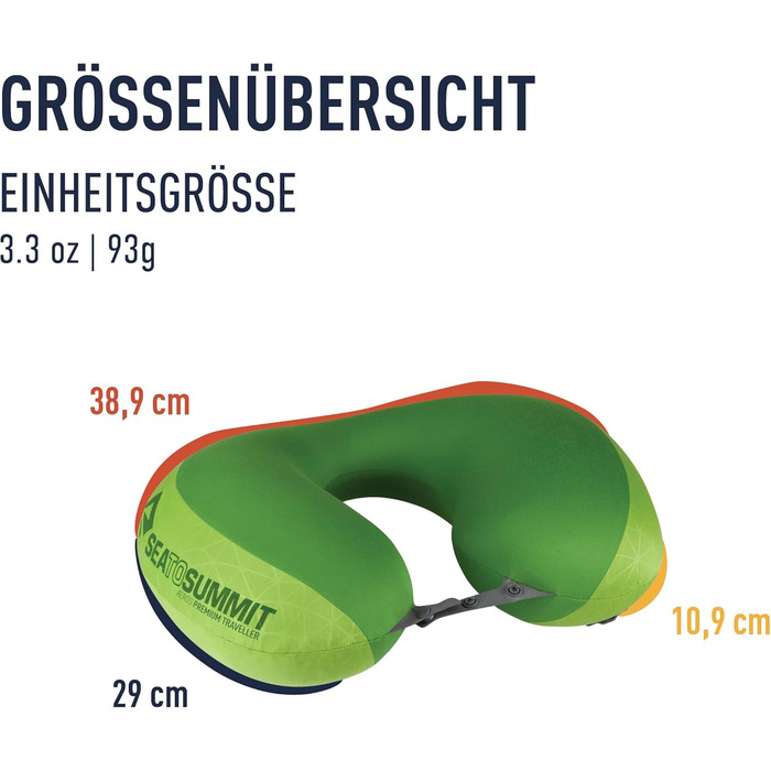 Поперекова опорна подушка Aeros преміум-класу - Надувна опорна подушка - Полегшення для попереку - Тканина 50D поліестеру - Компактна дорожня сумка - Робота, подорожі та поїздки на машині - Темно-синій - 93 г
