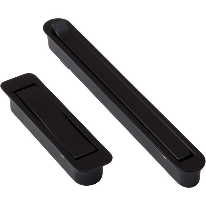 Складний гачок Gedotec металевий чорний матовий MITAL вбудований гачок складний Розміри 140 x 16 мм Вантажопідйомність кг Вентиляц