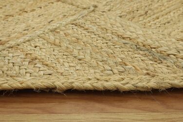 Великий килим кілім 25,4 x 35,6 см, бежевий, тканий джутовий килим, для приміщень і вулиць, килим плоского плетіння, зона з високо