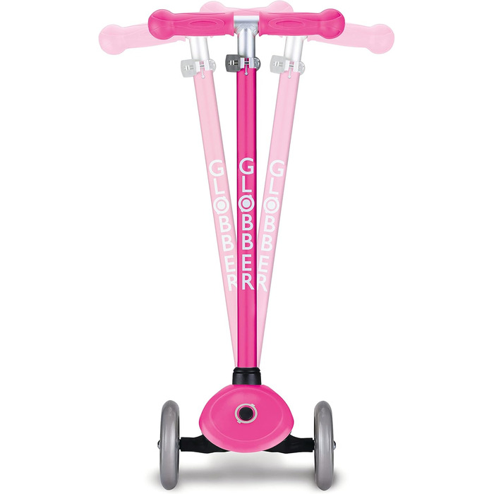 Самокат дитячий, 120/80 мм, ABEC 5, 3 колеса, регульований по висоті, світлодіодні колеса, неоновий рожевий