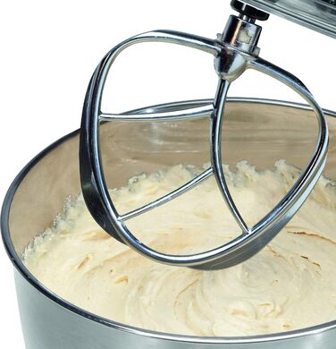 Кухонний комбайн Bomann KM 398 CB, 8 налаштувань швидкості (0/1/2/3/4/5/6 імпульсний), чаша з нержавіючої сталі 6,3 л для приготування тіста 33,5 кг, 1200 Вт, червоний