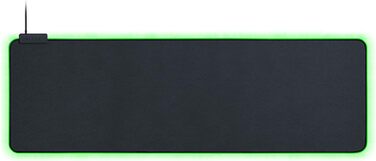 Надзвичайно великий м'який килимок для ігрових мишок XXL з RGB-підсвіткою (тримач для кабелю, тканинна поверхня, стьобаний край, о