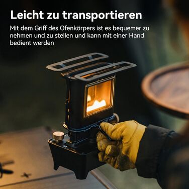 Ліхтар Thous Winds Petroleum для вулиці та кемпінговий чайник з нержавіючої сталі об&39ємом 0,6 л, чорний