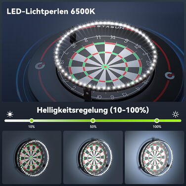 Підсвічування для дротиків STASUN 360 (магнітне LED-кільце)