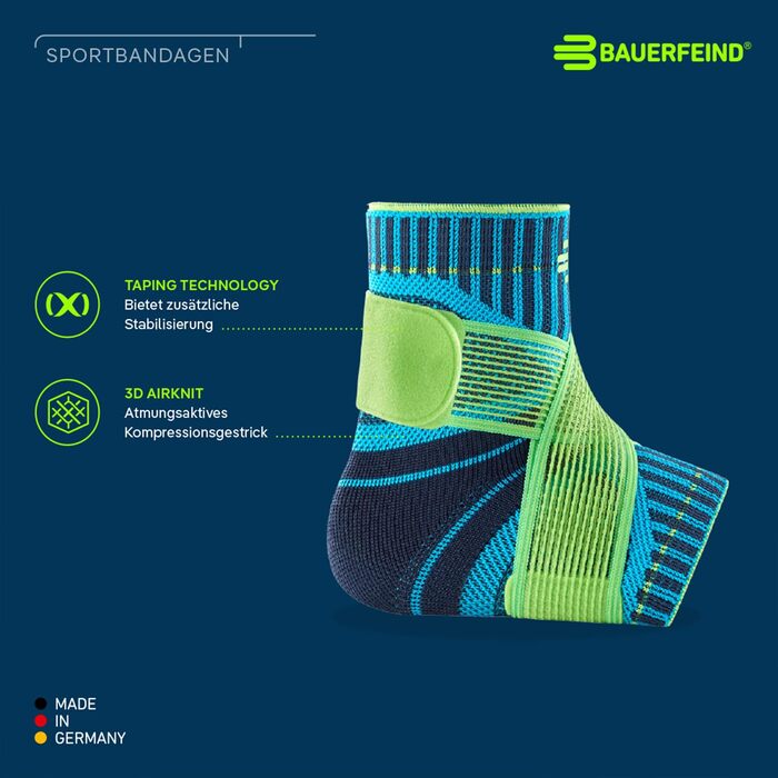 Бандаж для гомілковостопного суглоба BAUERFEIND 'Ankle Support 1 унісекс бандаж для гомілковостопного суглоба для спорту