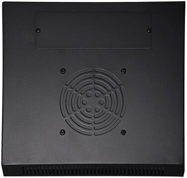 Дюймова серверна стійка - зі скляними дверима (ШxГxВ) 312x310x618 мм - Чорна - для домашнього та офісного використання 12U Чорний, 12U - 10-