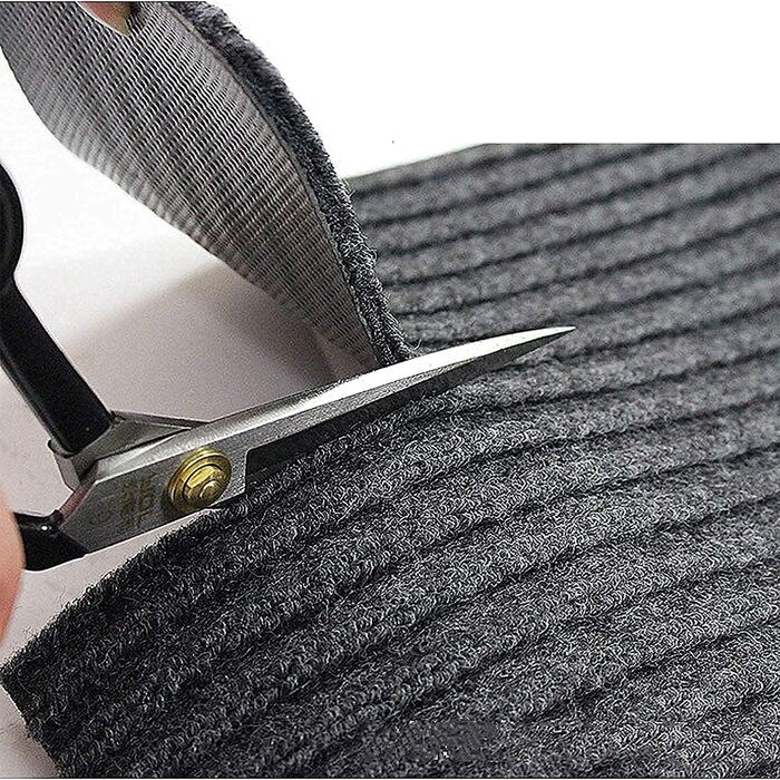 Килимова доріжка uyoyous 90x300 см, килимок для передпокою, брудозбірник з нековзною підкладкою, килимова доріжка для кімнат, коридорів, вхідних зон - (сірий, прямокутний) сірий та чорний