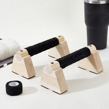 Дерев&39яні ручки для віджимань AHANDMAKER з 2 предметів, паралельні лапи, ручки для калістеніки, ручки для віджимань, фітнес-блоки для чоловіків, силові тренування рук