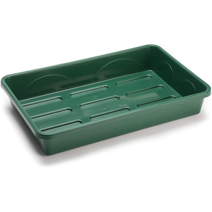 Закрита теплиця середнього розміру з кришкою, що не б&39ється, для пророщування насіння та росту рослин - 38 x 24 x 18 сантиметрів - зелений, 50031/P