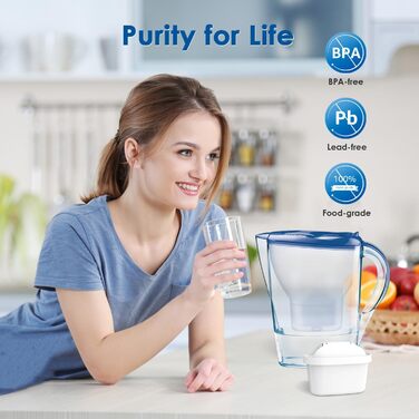 Заміна для Brita Maxtra Plus, Maxtra Pro All-in-1 Water Filter, Compatible with Brita Marella Jug, Reduces PFAS, PFOA/PFOS, TV SD, NSF Certified (12)