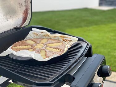 Чавунна планча Weber для системи Gourmet BBQ рівномірний нагрів, для риби, овочів та страв-смажениць чорна (7421)