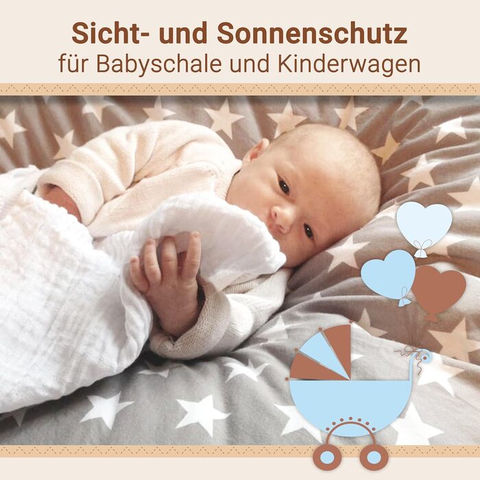 Набір з 10 муслінових серветок для відрижки розміром 80x80 см з бавовни - приємні для шкіри муслінові серветки - особливо м'які та