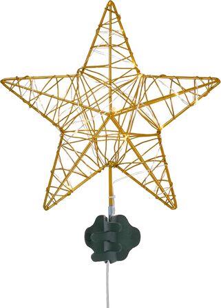 Мікросвітлодіодна різдвяна верхівка для ялинки у формі зірки 30 см Lights4fun