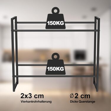 Стелаж для напоїв на 6 ящиків, вантажопідйомність 300 кг, металевий стелаж для напоїв, стелаж для ящиків з регульованими по висоті пластиковими ніжками, компактний тримач для напоїв, чорний