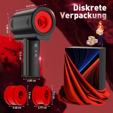 Електричний мастурбатор для чоловіків, подвійні рукави з телескопічною функцією, обертова та вібруюча секс-іграшка для чоловіків, реалістичний кишеньковий мастурбатор для кицьки, секс-машина, секс-іграшки