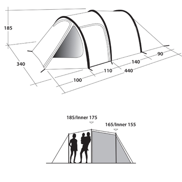 Намет Outwell Earth 5 Blue (111052)
