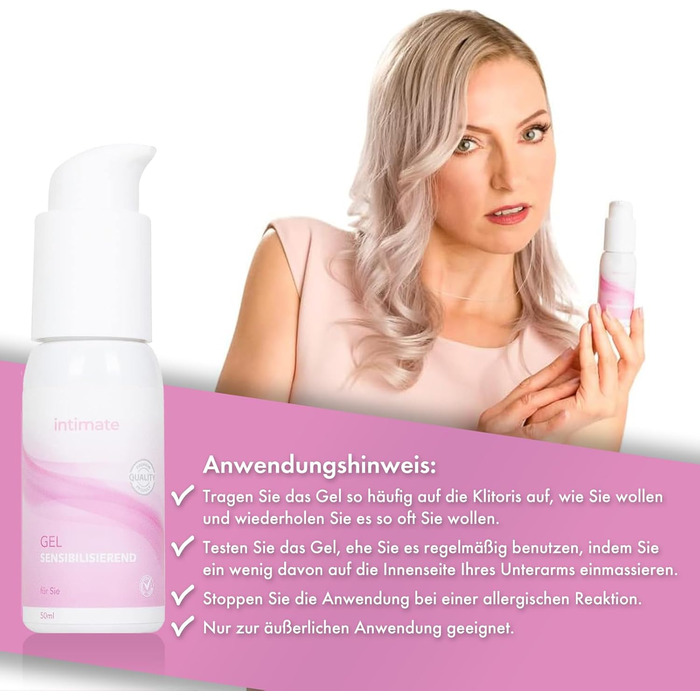 Гель-лубрикант Intimate Gel Sensibilisierend, 50 мл, для жінок у період менопаузи