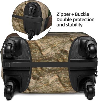 Чохол для валізи Єнот, еластичний захисний чохол від подряпин та пилу, чорний, розмір 90