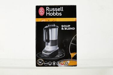 Мультиварка Russell Hobbs 2в1 Суповарка та блендер Супова машина (повністю автоматичний блендер з функцією приготування супів та дитячого харчування, смузі, 8 програм, 1,75 л) Супова машина 21480-56