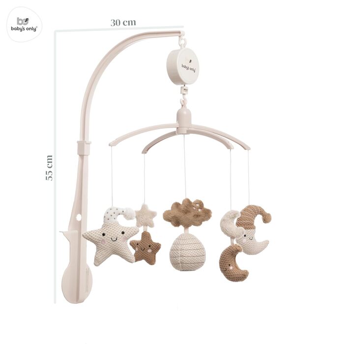 Мобіль Baby's Only Music Mobile Baby Heaven, в'язані хмарки, унісекс