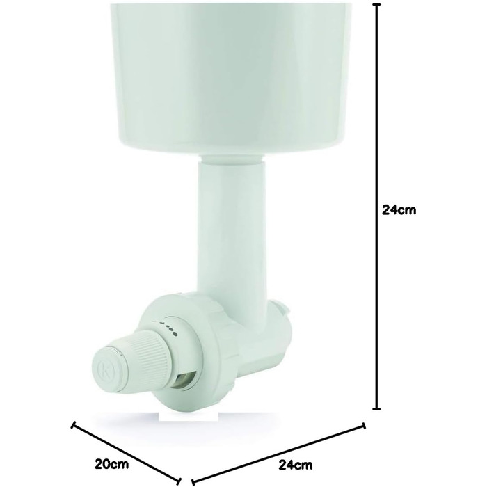 Борошномельний верстат Kenwood KAX941PL (аксесуар для кухонного комбайна, підходить для всіх кухонних комбайнів Chef і kMix, сталевий подрібнювач), білий