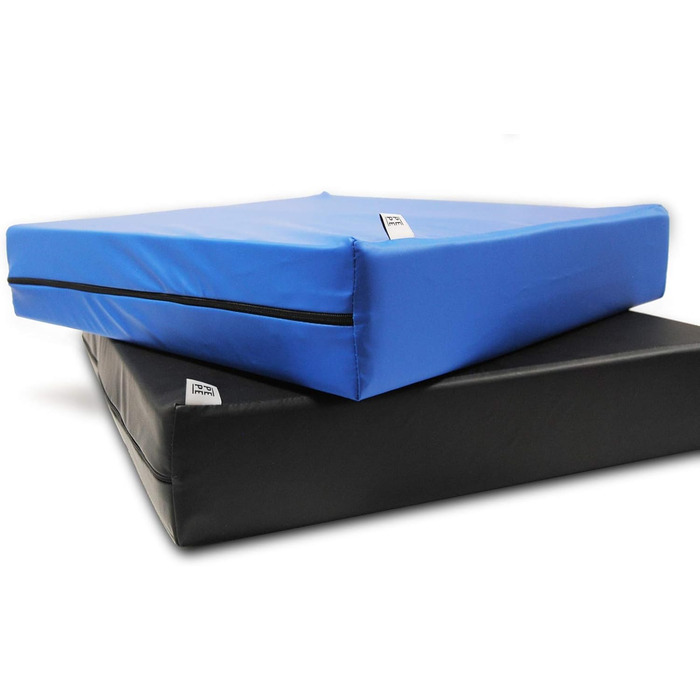 Протипролежнева подушка сидіння для інвалідних візків (42 x 42 x 8 см), ортопедична, з піни з ефектом пам&39яті, синя - Зроблено в Європі