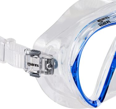 Набір для сноркелінгу для дорослих, силіконова маска з однією лінзою, ергономічний сноркель із силіконовим мундштуком, один розмір, синій