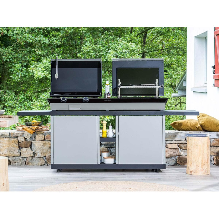 Комбінована плита, чавунна, емальована, рама 60 і 60 зі сталі