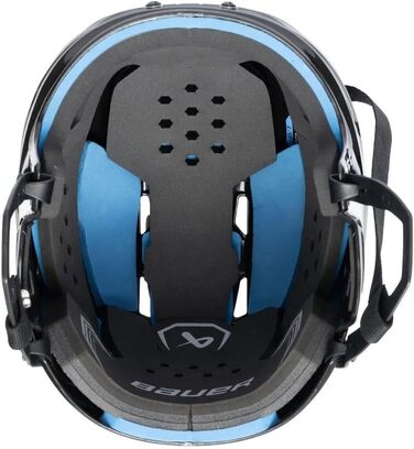 Хокейний шолом Bauer Re-Akt 55 Combo з сіткою Senior Blue M Blue