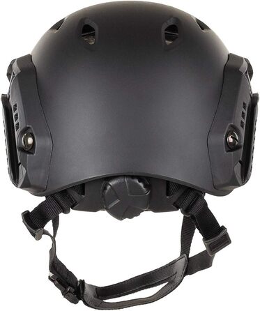 Шолом США, десантник FAST, чорний, рейки, ABS-пластик