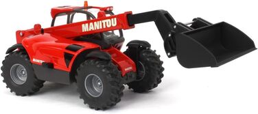 Телескопічний навантажувач Manitou, 132, метал/пластик, червоний, рухома стріла навантажувача, 3067