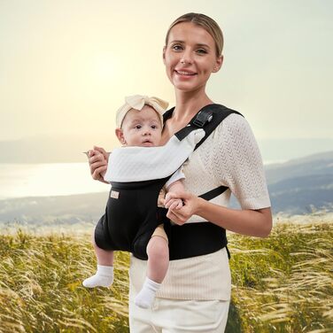 Найкраща люлька-переноска для новонароджених, магнітна люлька 4-в-1 із застібкою та нагрудником із регульованою дихаючою опорою дл