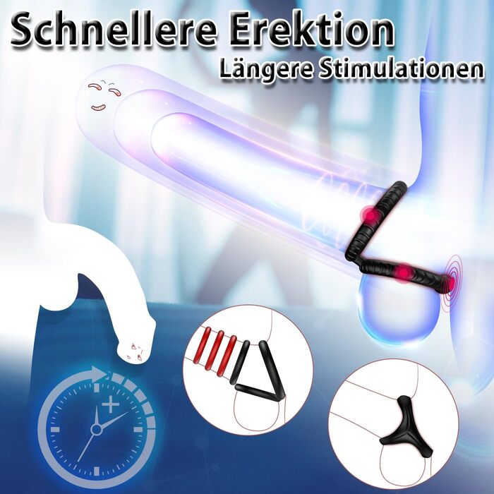 Трикутні кільця для пеніса, набір кілець для задоволення, 5 кілець для півня Силіконові кільця для півня Кільця для яєчок для міцнішої та тривалої ерекції Еротична секс-іграшка для пар Підходить для пеніса будь-якого розміру Кільце для пеніса Чорне