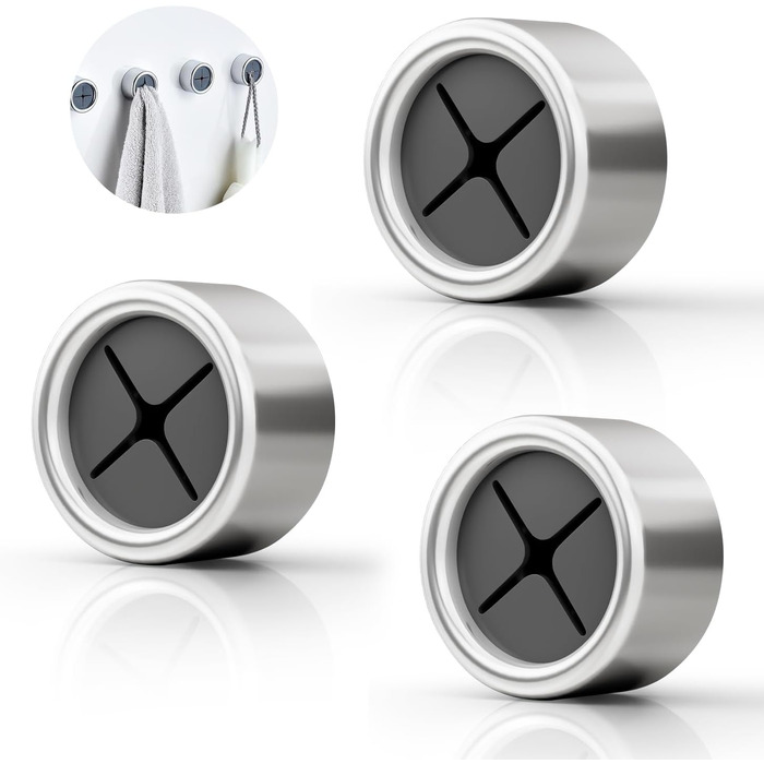 Тримач для чайних рушників Coolon, 3 шт. и Самоклеючий тримач для рушників, сильна в'язкість ABS Гачок для рушників Круглий затиск