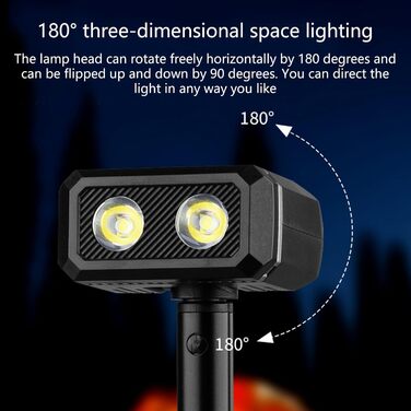 Портативні телескопічні ліхтарі, 500 лм, висока яскравість, обертання на 180, IP44, 5 для екстрених випадків у поході, портативний телескопічний робочий ліхтар, 2