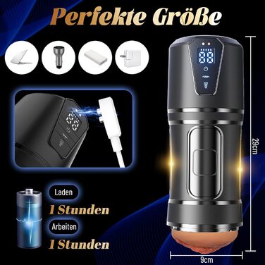 Електричний мастурбатор для чоловіків з 10 функціями вібрації та 5 функціями всмоктування, реалістична секс-іграшка для вагіни та кицьки, кишеньковий мастурбатор для кицьки, секс-іграшка для пеніса та кицьки