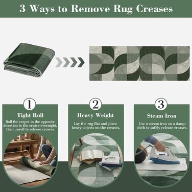 Килим-доріжка в стилі бохо для передпокою 80x200 см, зелений геометричний кухонний килим, який можна прати, нековзний килим-доріжка для передпокою, м&39який короткий ворс довгий килим для передпокою для кухні, спальні, вітальні, коридору 80 x 200 см (прям